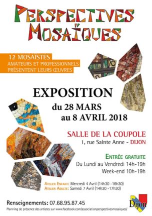 Affiche de l'exposition de mosaïque à Dijon