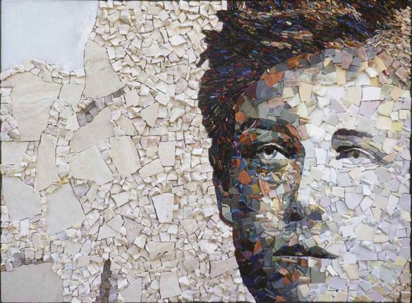 Exemple d'un portrait réalisable en stage de mosaïque